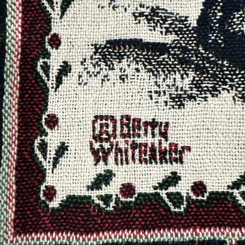 Betty Whitaker Holiday throw santa tapestry